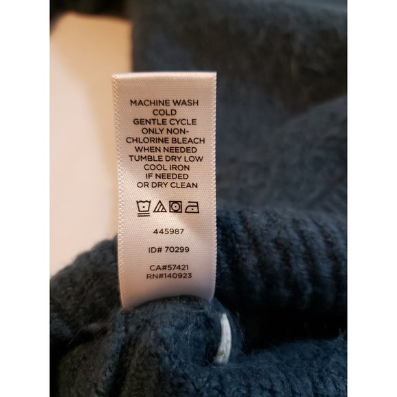 Lou & Grey Womens fuzzy Knit Sweater Long Sleeve Crew Neck Wool Blend size M - Picture 6 of 15